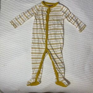 Seven7 Kids Pajamas in Yellow and White Stripes